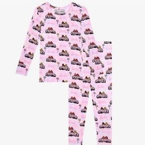 POSH PEANUT BARBIE CRUISIN long sleeve pajama set 3T-4T baby girl toddler